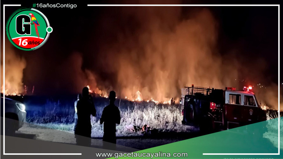 Bomberos Controlan Incendio en las Inmediaciones del Aeropuerto de Tingo María