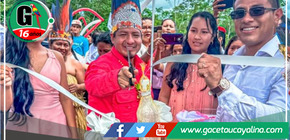 Gobernador de Loreto inaugura nuevo colegio en Huapapa