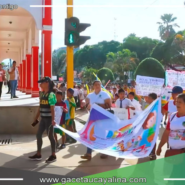 Pasacalle y Concurso en Ucayali por el Día Mundial contra el Trabajo Infantil