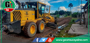 Mejoramiento de calles en la Junta Vecinal Nelly Francisca en Aguaytía