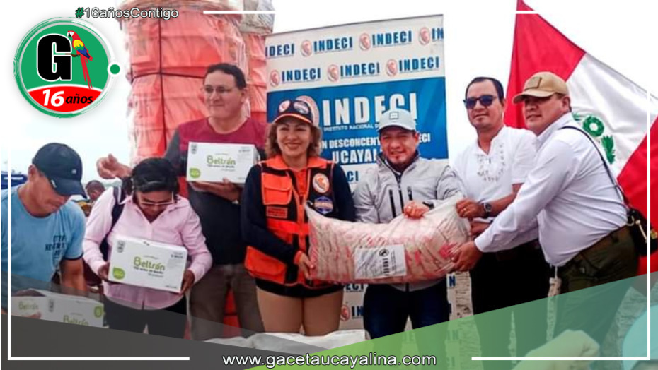 Gobernador Dr. René Chávez entrega 250 toneladas de ayuda humanitaria en la provincia de Ucayali