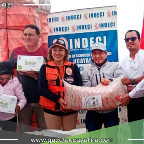 Gobernador Dr. René Chávez entrega 250 toneladas de ayuda humanitaria en la provincia de Ucayali