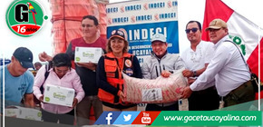 Gobernador Dr. René Chávez entrega 250 toneladas de ayuda humanitaria en la provincia de Ucayali