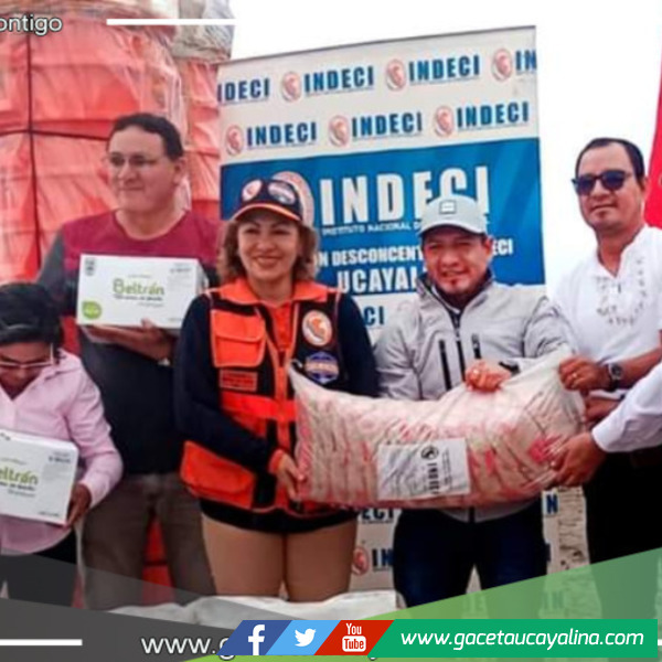 Gobernador Dr. René Chávez entrega 250 toneladas de ayuda humanitaria en la provincia de Ucayali