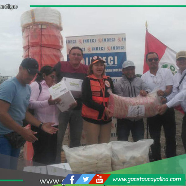 Gobernador René Chávez Silvano lidera entrega de suministros esenciales en Contamana