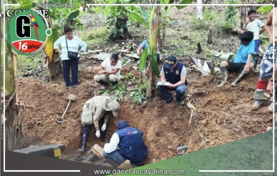 Exhuman restos de victima de sendero luminoso 
