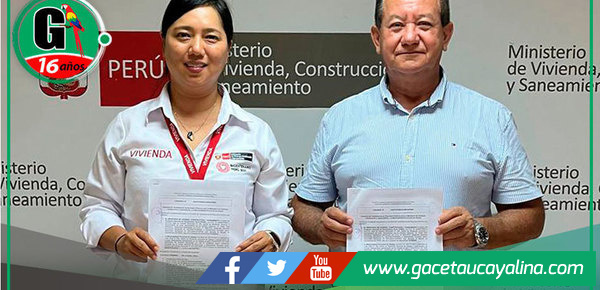 Atalaya y Ministerio de Vivienda Firman Convenio para Agua Potable y Saneamiento