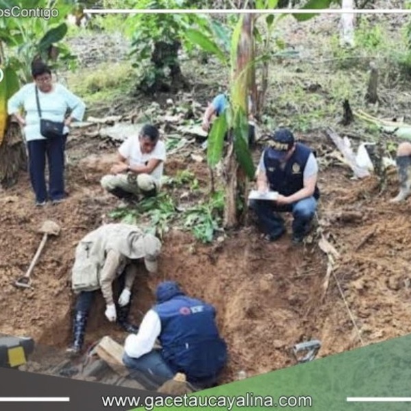 Exhuman restos de victima de sendero luminoso 
