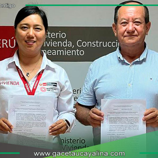 Atalaya y Ministerio de Vivienda Firman Convenio para Agua Potable y Saneamiento