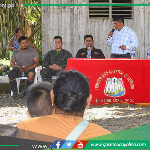 El alcalde de Sepahua lidera acciones para fortalecer la seguridad en el distrito de Sepahua
