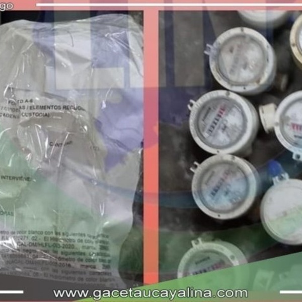 Detienen a sujeto por robar medidores de agua 