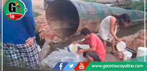 Pobladores de San Juan Bautista enfrentan crisis sanitaria por tubería rota