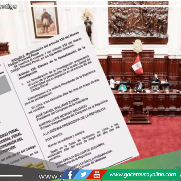 Juez denuncia al Congreso por Ley que beneficia a corruptos y promueve impunidad