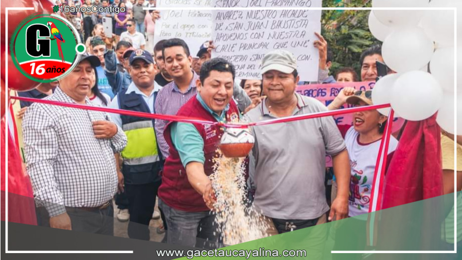 Alcalde de San Juan Joel Parimango inaugura nueva alcantarilla de pase en el sector "El Terminal"
