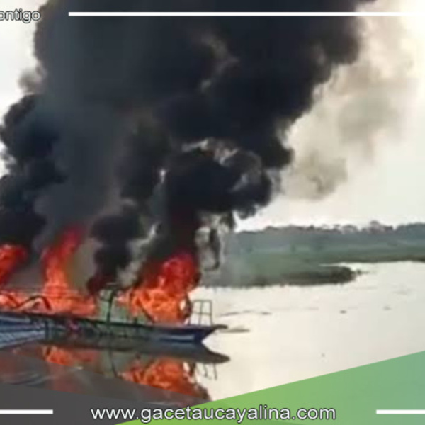 Pasajeros exigen mayor fiscalización en Loreto tras incendio de embarcación fluvial