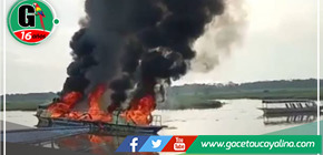 Pasajeros exigen mayor fiscalización en Loreto tras incendio de embarcación fluvial