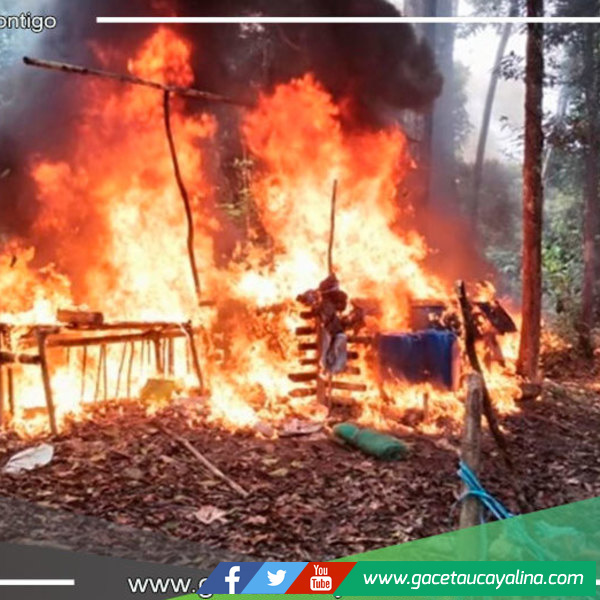Destruyen 23 laboratorios de PBC en Tahuania durante operativo helitransportado