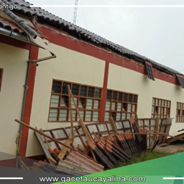 Amazonas: padres de familia informan que la escuela San Miguel de Huambo está en riesgo de colapsar