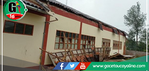 Amazonas: padres de familia informan que la escuela San Miguel de Huambo está en riesgo de colapsar