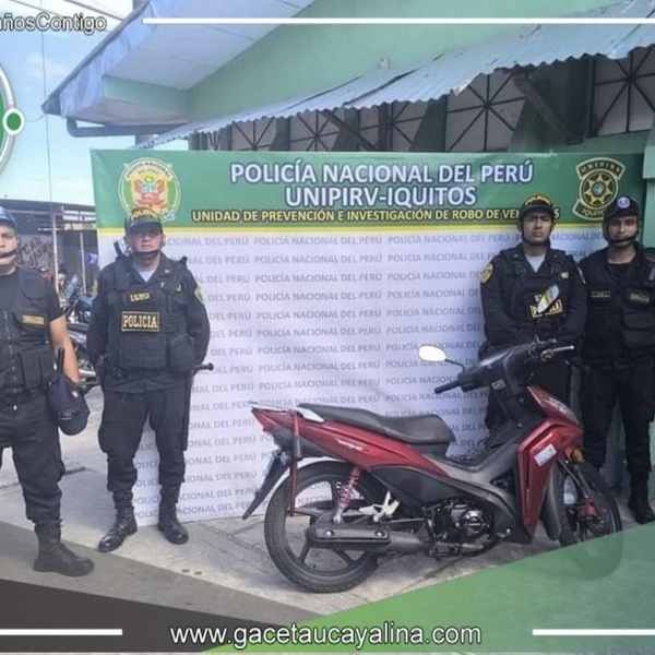 Serenazgo recupera motocicleta que había sido ultrajada