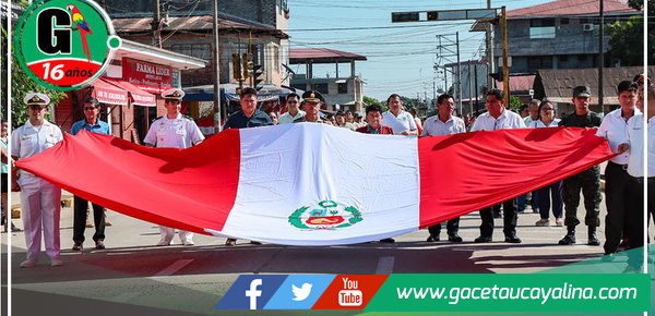 Atalaya conmemoró el Día de la Bandera con emotiva ceremonia