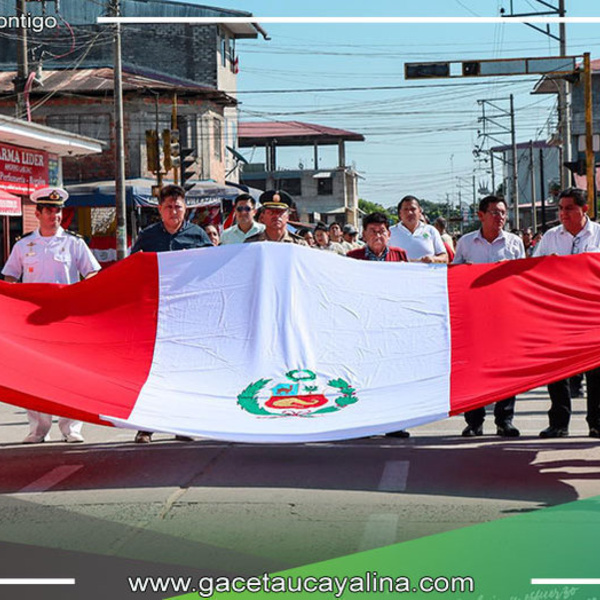 Atalaya conmemoró el Día de la Bandera con emotiva ceremonia