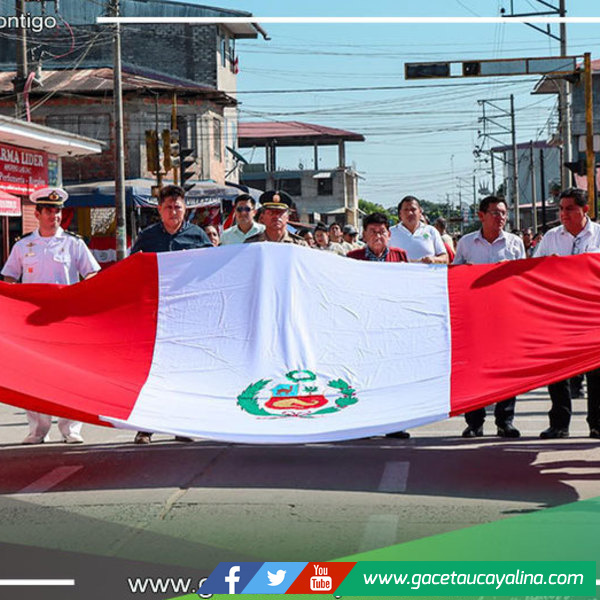 Atalaya conmemoró el Día de la Bandera con emotiva ceremonia