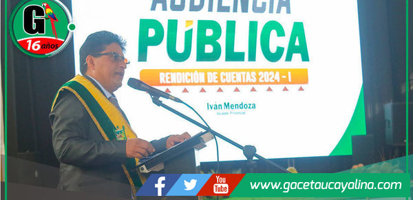 Alcalde Iván Mendoza rinde cuentas y recibe respaldo masivo en evento histórico en Aguaytía