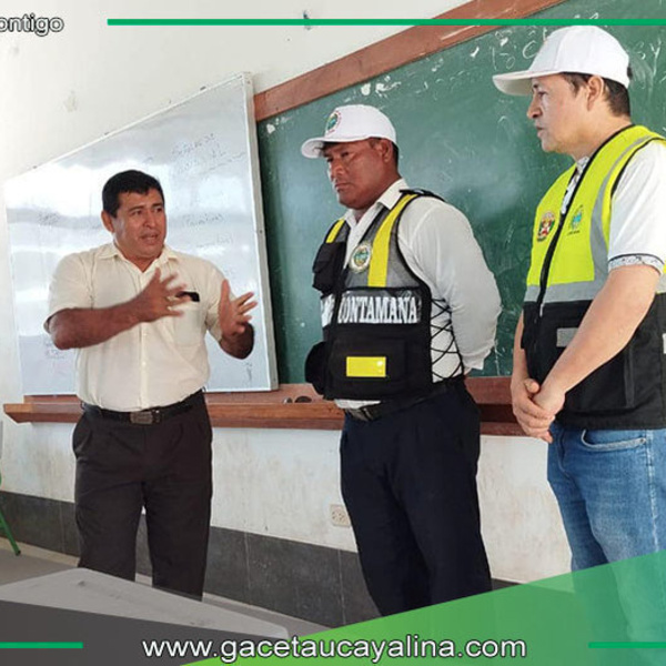 Alcalde de Ucayali impulsa educación vial en escuelas de Contamana