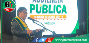 Alcalde Iván Mendoza rinde cuentas y recibe respaldo masivo en evento histórico en Aguaytía