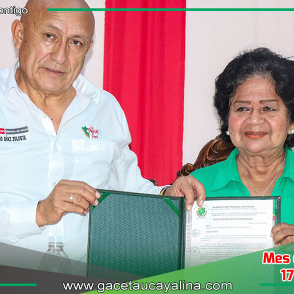 Atalaya Declara Huésped Ilustre al Viceministro del Interior
