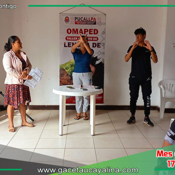 Alcaldesa Janet Castagne Vásquez Impulsa Taller de Lengua de Señas en Pucallpa