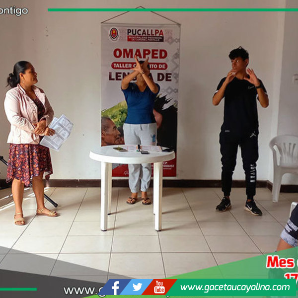 Alcaldesa Janet Castagne Vásquez Impulsa Taller de Lengua de Señas en Pucallpa