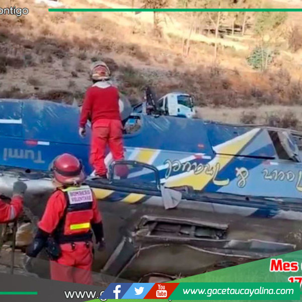 Nueve fallecidos y diez heridos en accidente en la carretera Tarma - La Oroya