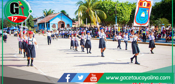 II.EE. y privadas se unieron en un emotivo desfile para celebrar Fiestas Patrias en Tahuanía