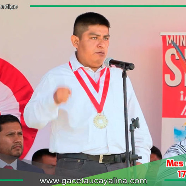Mensaje de Fiestas Patrias del Alcalde de Sepahua, John Harold Salcedo Ríos
