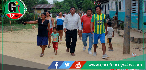Alcalde de Ucayali socializa con vecinos del barrio Maracaná