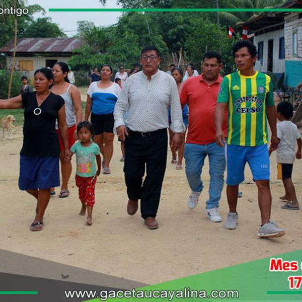 Alcalde de Ucayali socializa con vecinos del barrio Maracaná