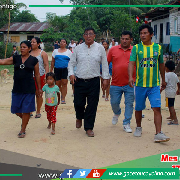 Alcalde de Ucayali socializa con vecinos del barrio Maracaná