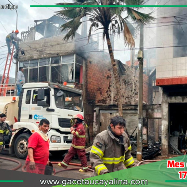 Devastador Incendio en Callería Deja un Fallecido y Varias Viviendas Destruidas