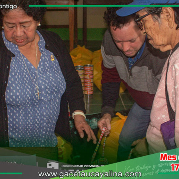 Entrega de alimentos beneficia a adultos mayores y personas con discapacidad en Atalaya