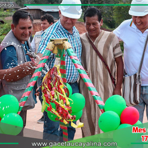 Inauguración de puentes en comunidades asheninkas de Atalaya