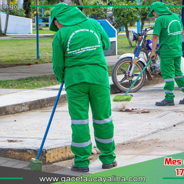 Tahuanía refuerza su personal de limpieza con nuevos equipos y uniformes