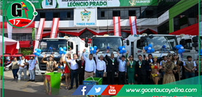 El Ministerio del Ambiente entrega vehículos para fortalecer reciclaje y limpieza en Tingo Maria