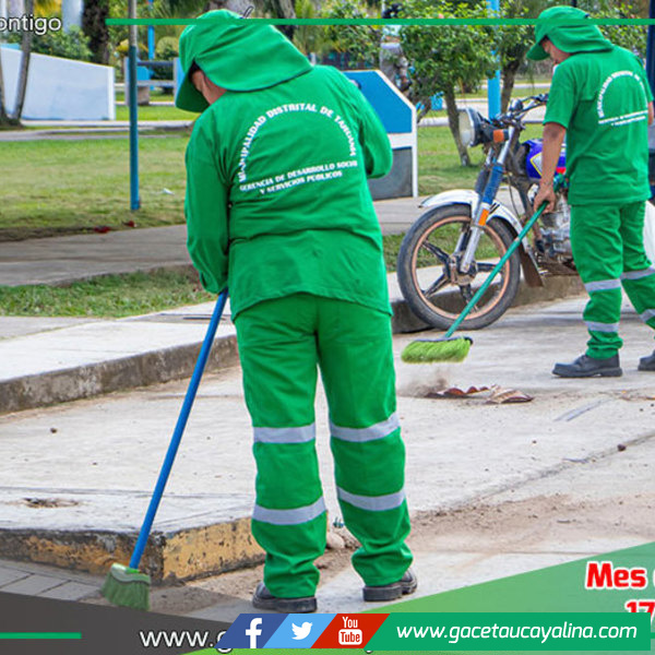 Tahuanía refuerza su personal de limpieza con nuevos equipos y uniformes