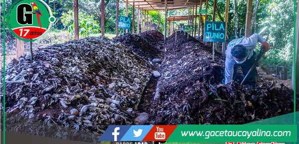 Alcalde de Padre Abad promueve producción de abono orgánico para embellecer la ciudad