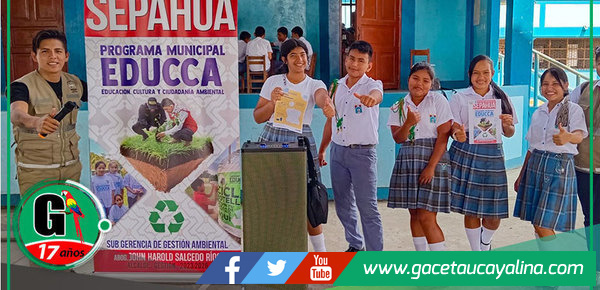 Estudiantes de Sepahua se convierten en héroes del medio ambiente