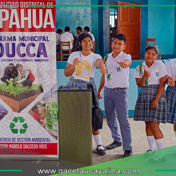 Estudiantes de Sepahua se convierten en héroes del medio ambiente