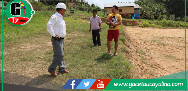 Alcalde Rodolfo Lovo Tello impulsa construcción de gradería en Faustino Zapico Ramos