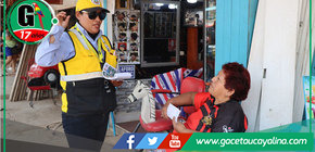 MDY realiza trabajo de sensibilización sobre vías peatonales para estacionamiento 